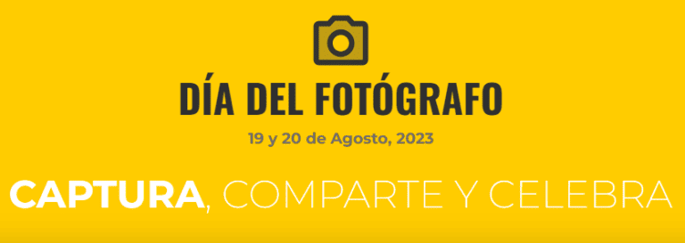 Oferta Personalizada y Exclusiva Día del Fotógrafo 2023 Práctica